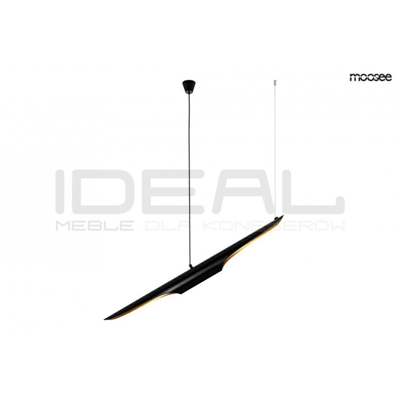 Lampa wisząca glamour CONTEO 100 czarno-złota