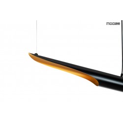 Lampa wisząca glamour CONTEO 100 czarno-złota