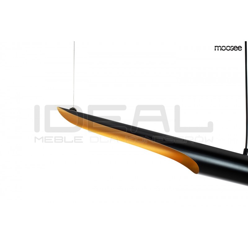 Lampa wisząca glamour CONTEO 100 czarno-złota