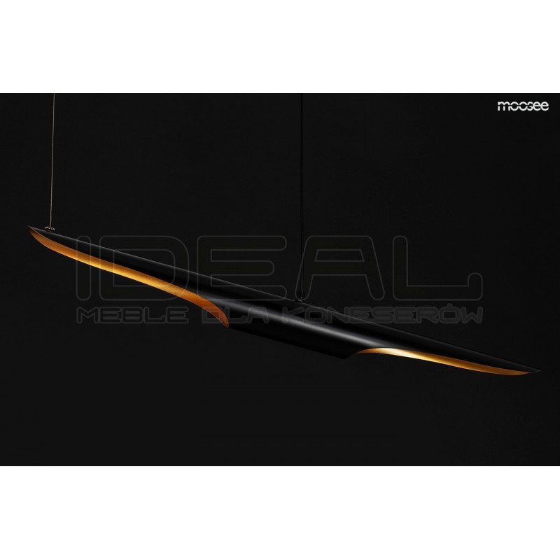 Lampa wisząca glamour CONTEO 100 czarno-złota