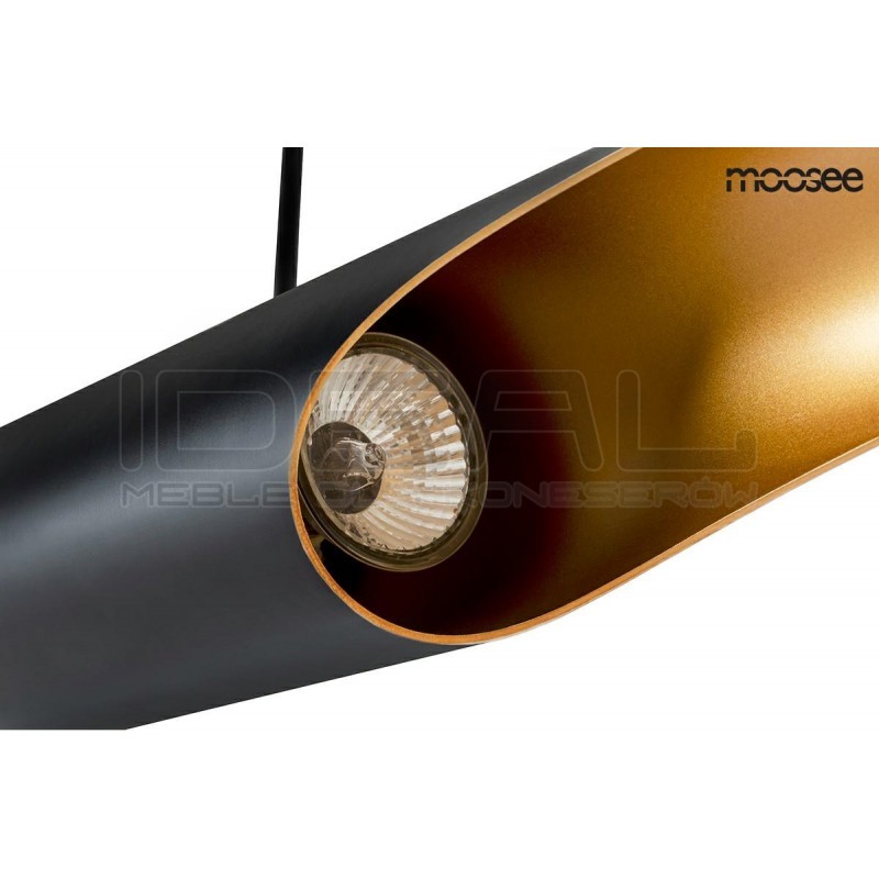 Lampa wisząca glamour CONTEO 100 czarno-złota