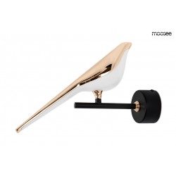 Kinkiet glamour BIRD ptaszek złoty