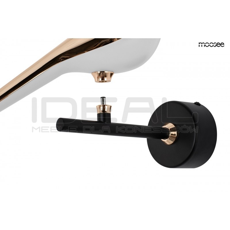 Kinkiet glamour BIRD ptaszek złoty