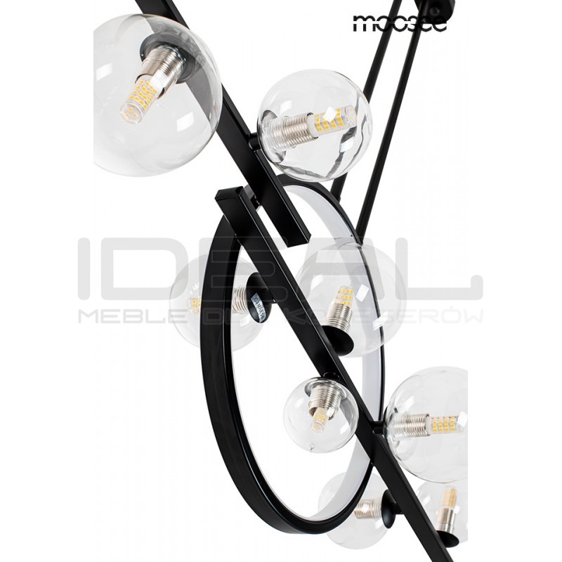 Lampa wisząca ALURE LINE TWIN 120 pozioma czarna nad stół