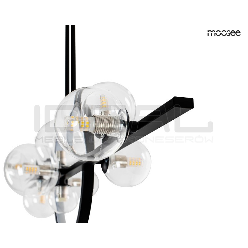 Lampa wisząca ALURE LINE TWIN 120 pozioma czarna nad stół