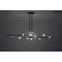 Lampa wisząca ALURE LINE TWIN 120 pozioma czarna nad stół
