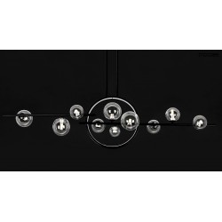 Lampa wisząca ALURE LINE TWIN 120 pozioma czarna nad stół