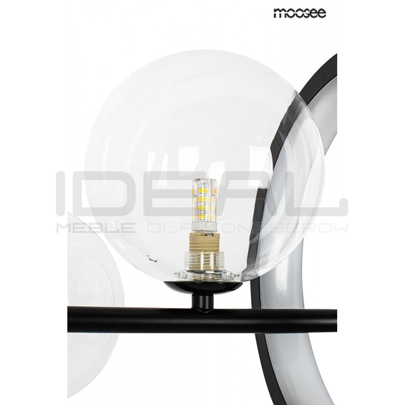 Lampa wisząca czarna ALURE Line 90