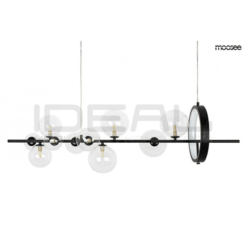 Pozioma Lampa wisząca czarna ALURE Line 120