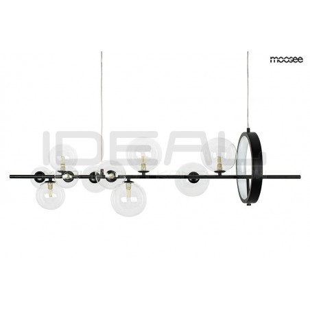 Pozioma Lampa wisząca czarna ALURE Line 120