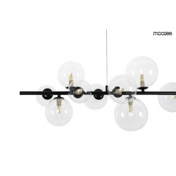 Pozioma Lampa wisząca czarna ALURE Line 120