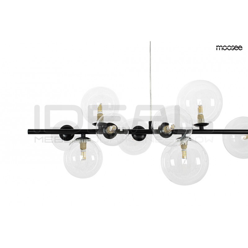 Pozioma Lampa wisząca czarna ALURE Line 120