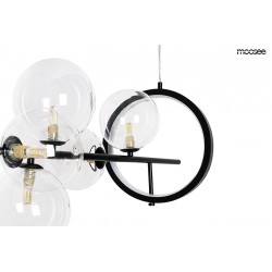 Pozioma Lampa wisząca czarna ALURE Line 120