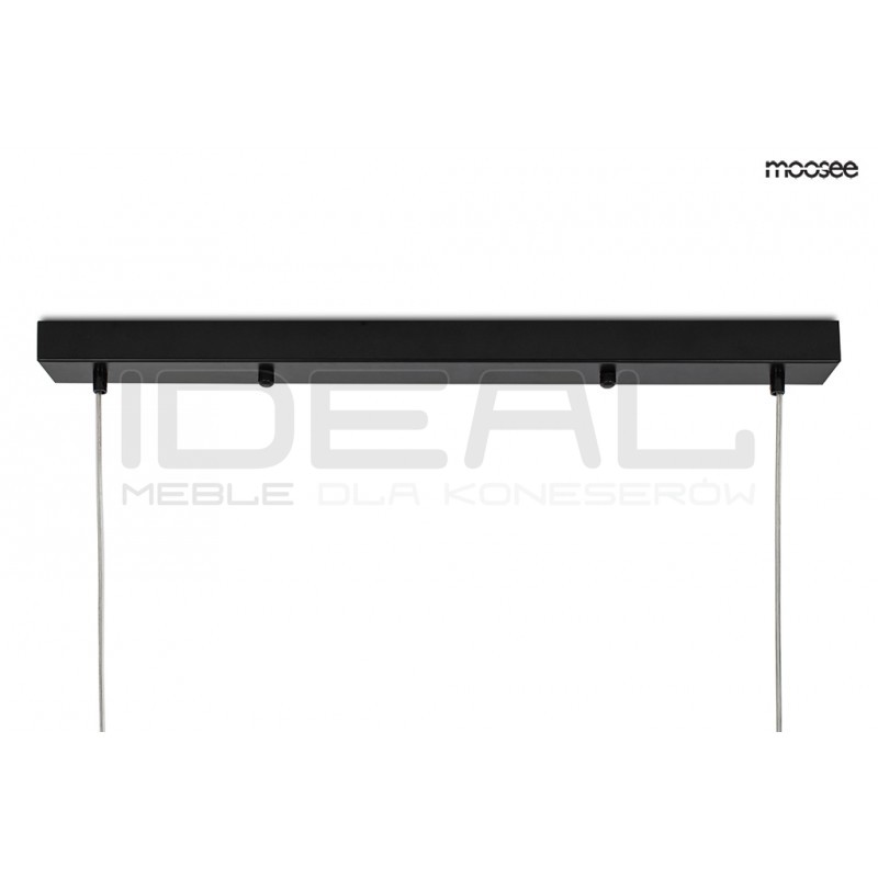 Pozioma Lampa wisząca czarna ALURE Line 120