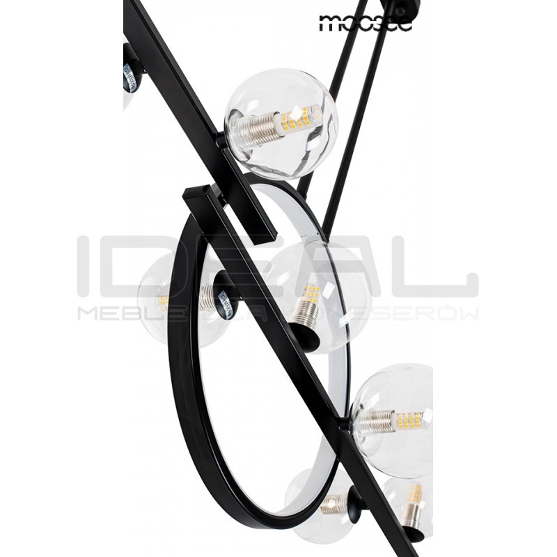 Lampa wisząca ALURE LINE TWIN 90 pozioma czarna