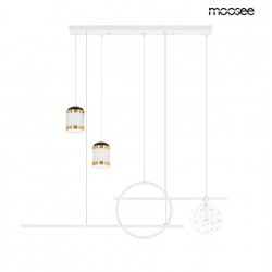 Lampa wisząca biała Stars z projektorem gwiazd