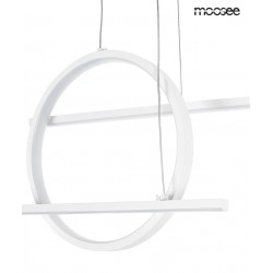 Lampa wisząca biała Stars z projektorem gwiazd