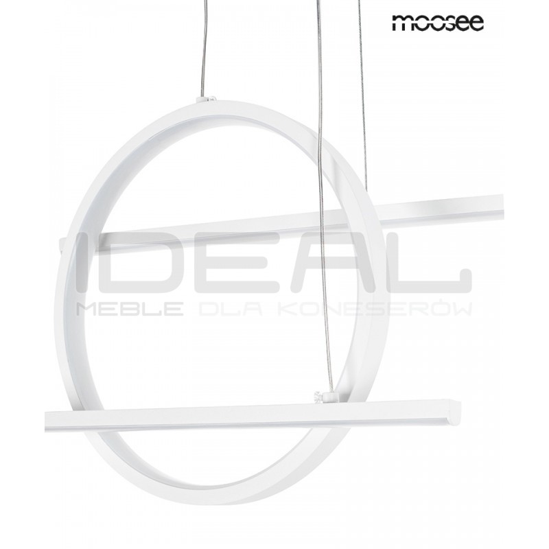 Lampa wisząca biała Stars z projektorem gwiazd