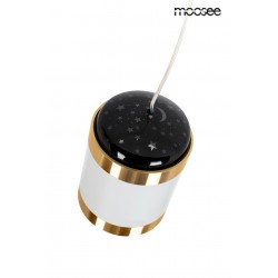 Lampa wisząca biała Stars z projektorem gwiazd