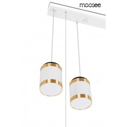 Lampa wisząca biała Stars z projektorem gwiazd