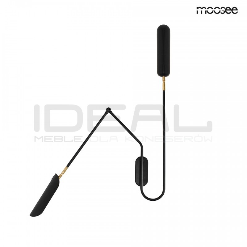 Kinkiet nowoczesny regulowany TENTA czarny