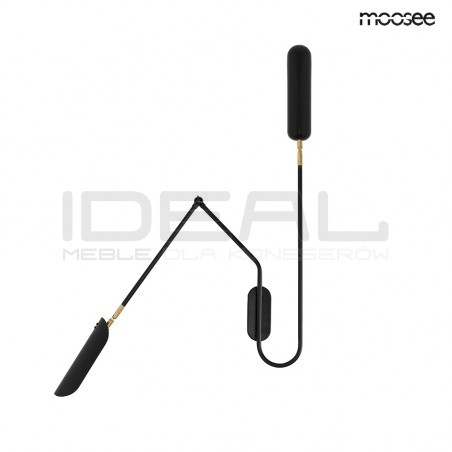 Kinkiet nowoczesny regulowany TENTA czarny