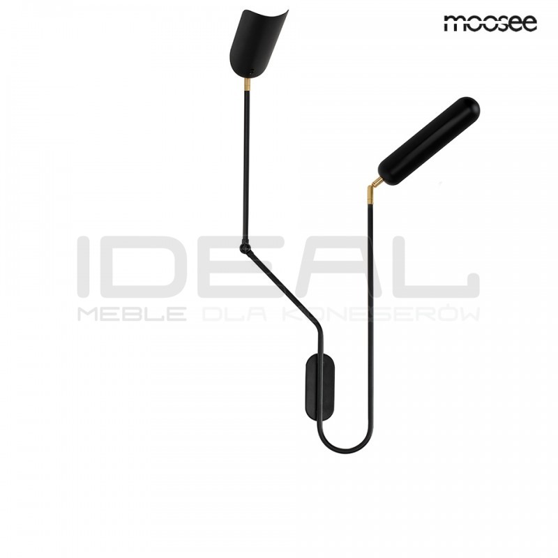 Kinkiet nowoczesny regulowany TENTA czarny