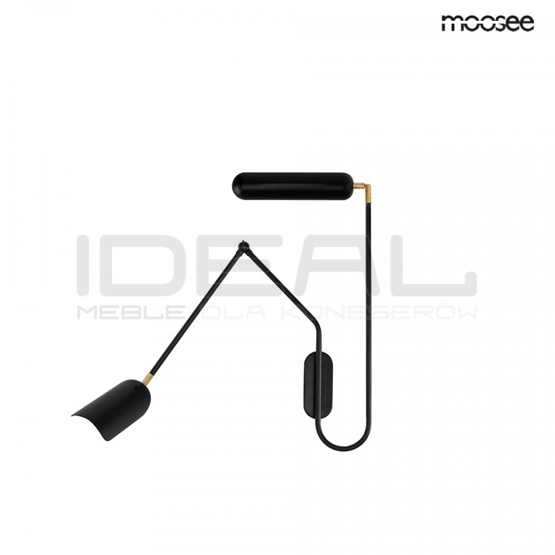 Kinkiet nowoczesny regulowany TENTA czarny