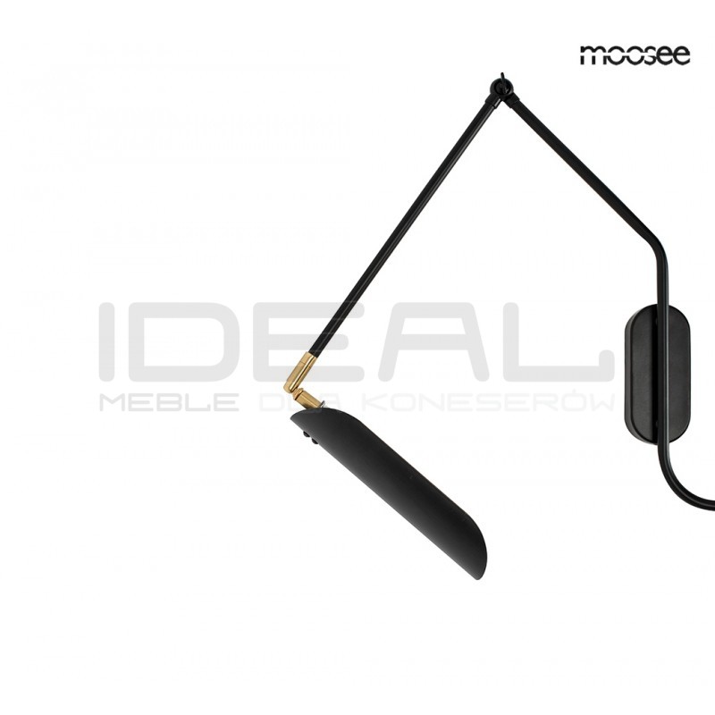 Kinkiet nowoczesny regulowany TENTA czarny