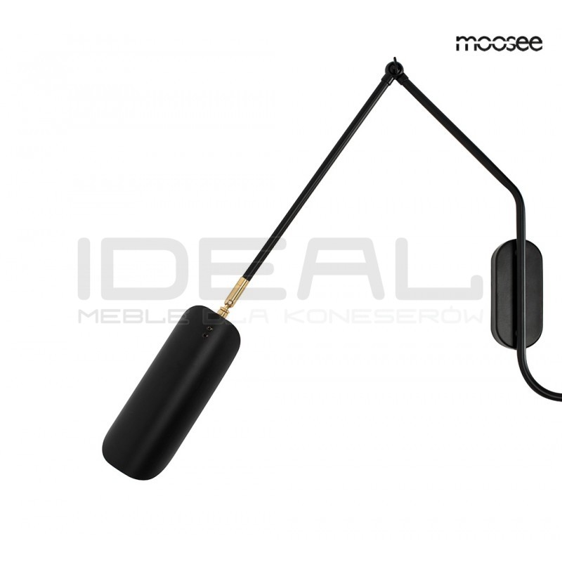 Kinkiet nowoczesny regulowany TENTA czarny