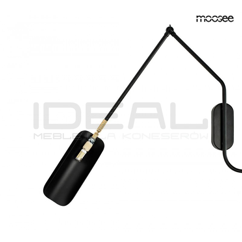 Kinkiet nowoczesny regulowany TENTA czarny