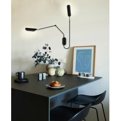 Kinkiet nowoczesny regulowany TENTA czarny