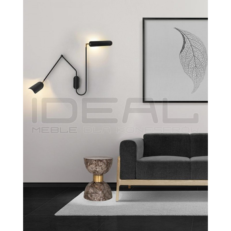 Kinkiet nowoczesny regulowany TENTA czarny