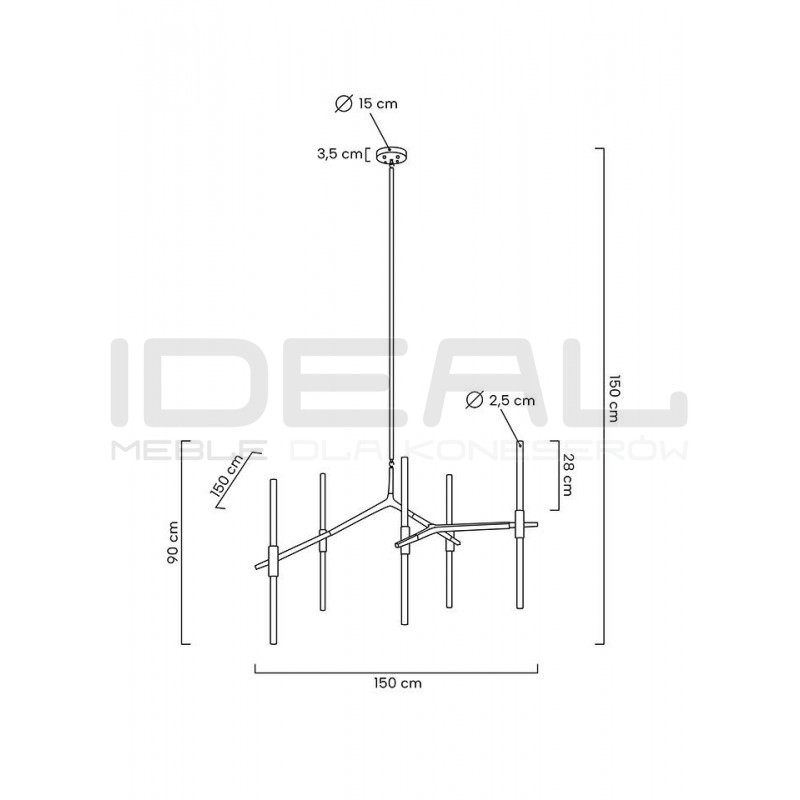 Lampa wisząca CANDELABR 10