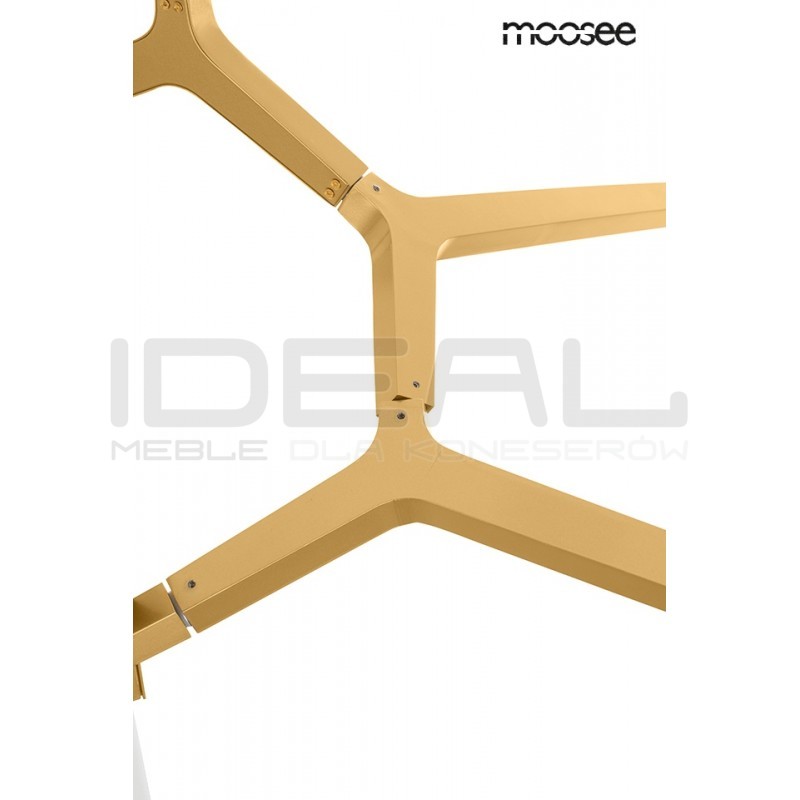 Lampa Wisząca glamour Candelabr 10 złoty