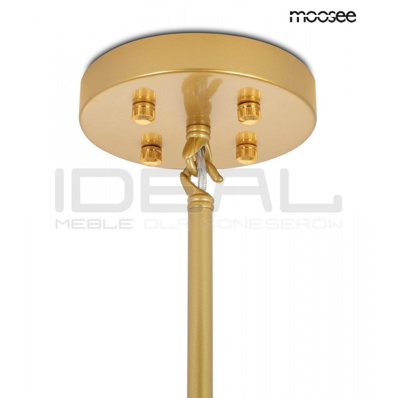 Lampa Wisząca glamour Candelabr 10 złoty