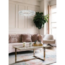 Lampa wisząca glamour ALLISIA 60 złota