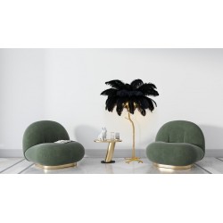 Lampa podłogowa glamour TIFFANY z piór