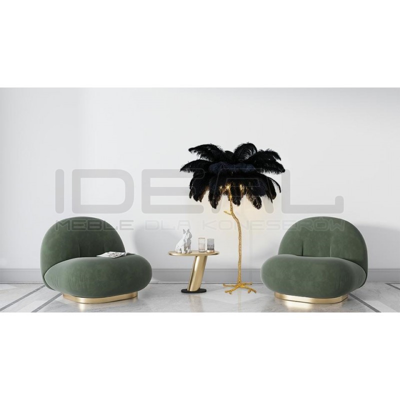 Lampa podłogowa glamour TIFFANY z piór