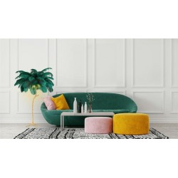 Lampa podłogowa glamour TIFFANY z piór