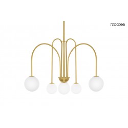 Lampa wisząca glamour NERI złota główne oświetlenie salonu