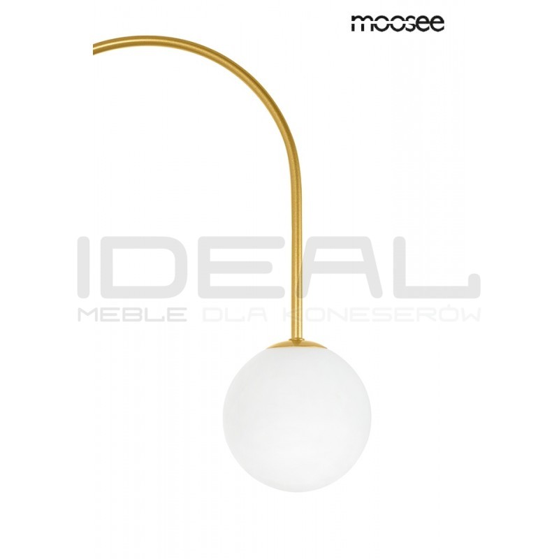 Lampa wisząca glamour NERI złota główne oświetlenie salonu