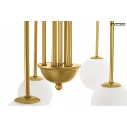 Lampa wisząca glamour NERI złota główne oświetlenie salonu