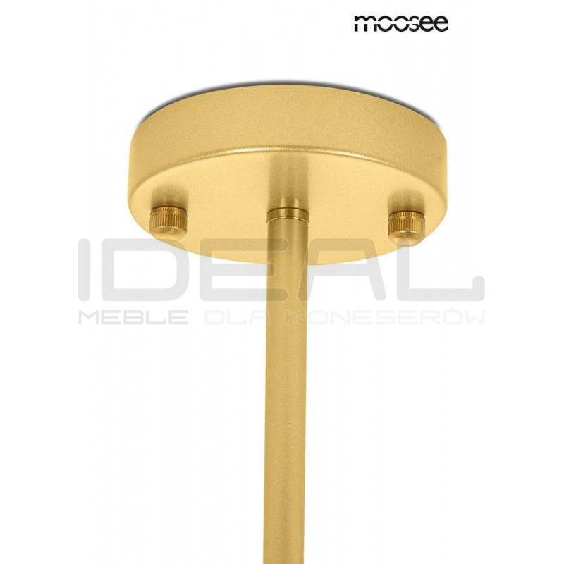 Lampa wisząca glamour NERI złota główne oświetlenie salonu