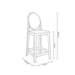 Hoker VICTORIA Inspirowane Projektem Victoria Ghost 65 czarny