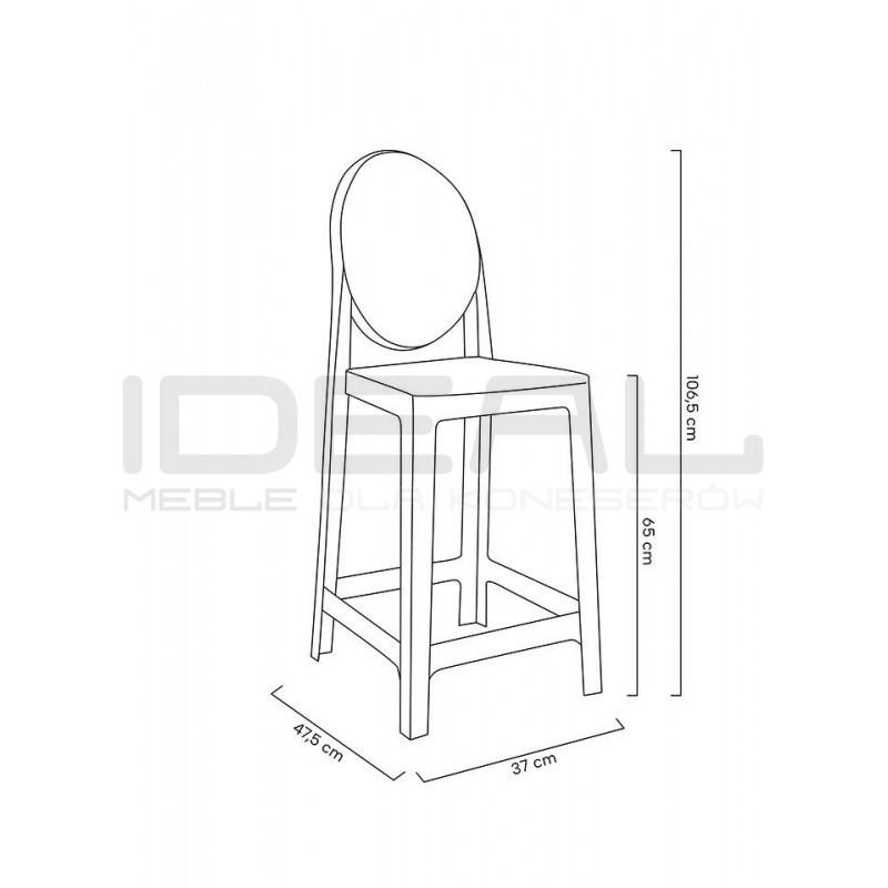 Hoker VICTORIA Inspirowane Projektem Victoria Ghost 65 czarny