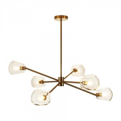 LAMPA WISZĄCA GLAMOUR COSMIC 6 ZŁOTA