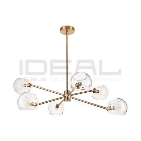 LAMPA WISZĄCA GLAMOUR COSMIC 6 ZŁOTA