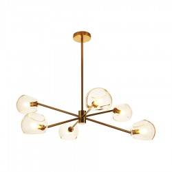 LAMPA WISZĄCA GLAMOUR COSMIC 6 ZŁOTA