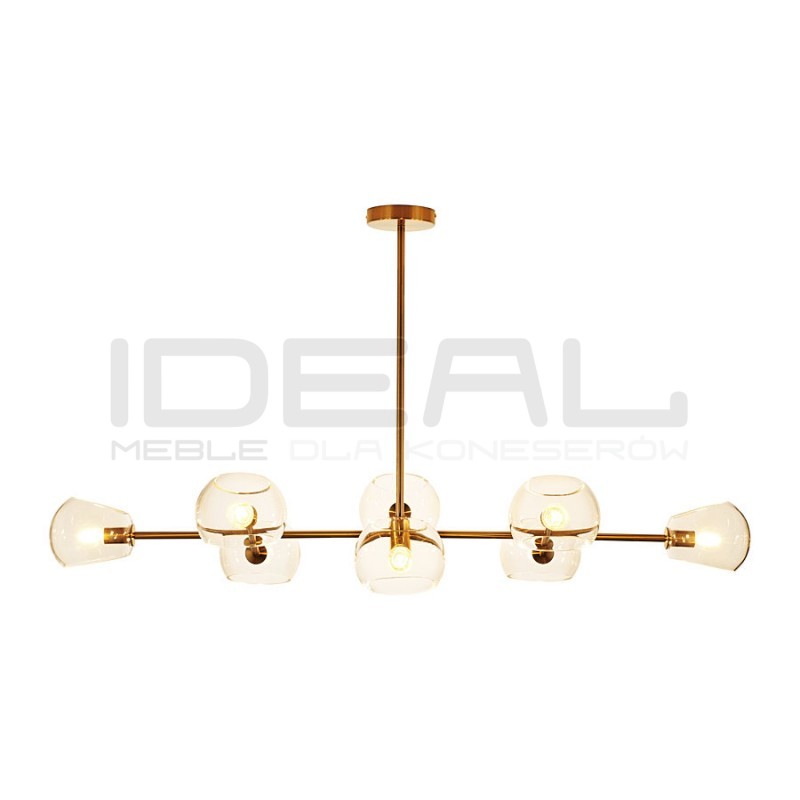 LAMPA WISZĄCA GLAMOUR COSMIC 8 ZŁOTA